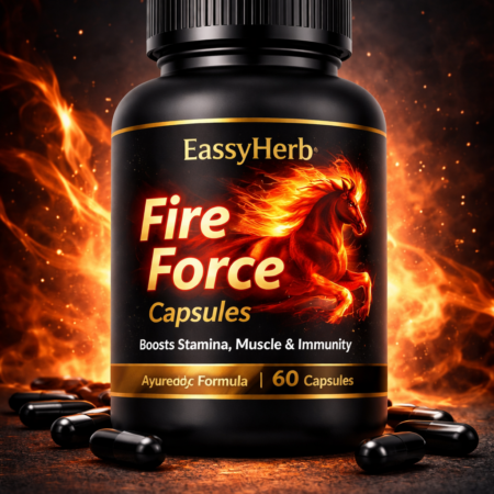 Eassyherb Fire Force Capsules for Men | Natural Strength, Stamina & Muscle Growth (60 Capsules) - Image 1