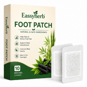 Eassyherb Natural Bamboo Vinegar Foot Patches | Overnight Herbal Detox & Foot Care (10 Patches / 5 Pairs) - Image 2