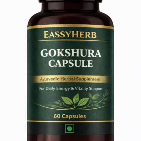 Eassyherb Gokshura Capsules | Pure Herbal Extract for Daily Energy & Vitality Support (60 Capsules) - Image 1