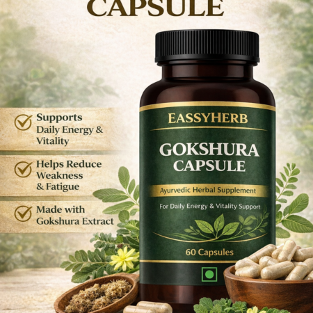 Eassyherb Gokshura Capsules | Pure Herbal Extract for Daily Energy & Vitality Support (60 Capsules) - Image 2