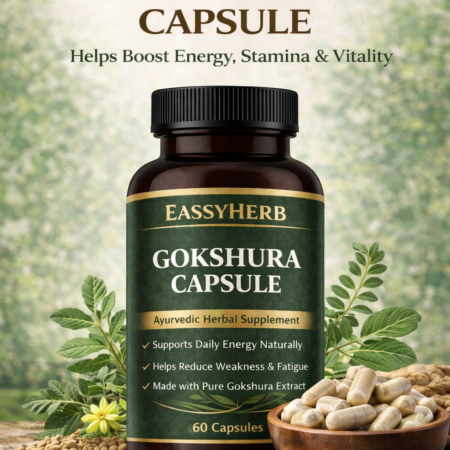 Eassyherb Gokshura Capsules | Pure Herbal Extract for Daily Energy & Vitality Support (60 Capsules) - Image 3