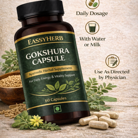 Eassyherb Gokshura Capsules | Pure Herbal Extract for Daily Energy & Vitality Support (60 Capsules) - Image 6