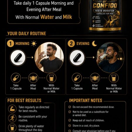 Hammer of Confido Testo Booster Capsules for Men | Energy & Strength Support (60 Capsules) - Image 4