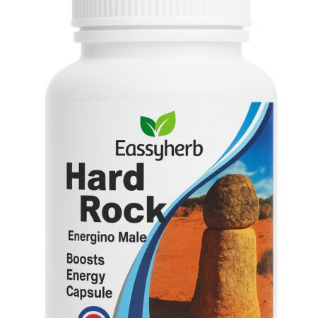 Eassyherb Hard Rock Energino Capsules for Men | Natural Energy, Power & Vitality (60 Capsules) - Image 1