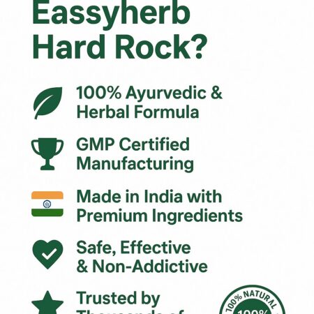 Eassyherb Hard Rock Energino Capsules for Men | Natural Energy, Power & Vitality (60 Capsules) - Image 4