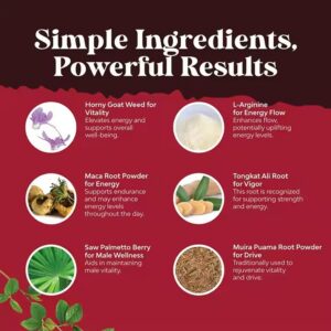 Eassyherb Horny Goat Weed Advanced Complex | Stamina, Energy & Performance Support (180 Capsules) - Image 4