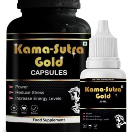 Eassyherb Kamasutra Gold Capsules for Men | Ayurvedic Performance & Stamina Formula (60 Capsules) - Image 8