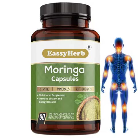 Eassyherb Moringa Extract Capsules | Natural Antioxidants & Immune System Booster (60 Veg Capsules)