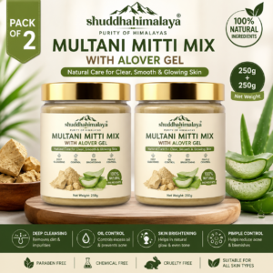 Shuddha Himalaya Multani Mitti Face Pack with Aloe Vera Gel (250g + 250g Pack of 2) - Image 2