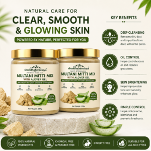 Shuddha Himalaya Multani Mitti Face Pack with Aloe Vera Gel (250g + 250g Pack of 2) - Image 3