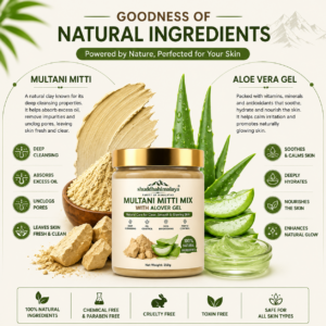 Shuddha Himalaya Multani Mitti Face Pack with Aloe Vera Gel (250g + 250g Pack of 2) - Image 4