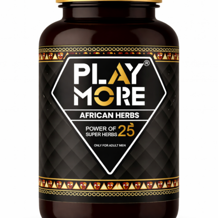 Play More African Super Herbs Formula for Men | 25 Natural & Potent Herbs Capsule