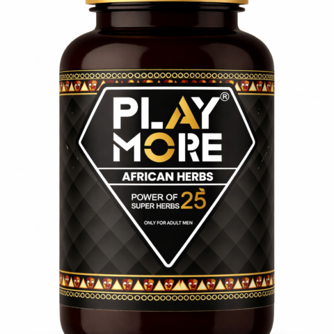 Play More African Super Herbs Formula for Men | 25 Natural & Potent Herbs Capsule