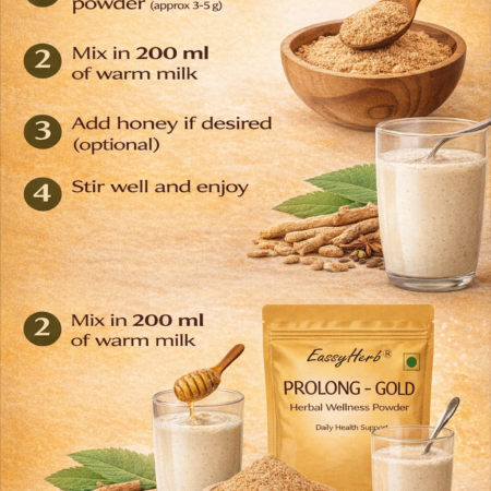 Eassyherb Prolong-Gold Herbal Wellness Powder | Daily Energy & Immunity (10 Pack / 7g Each) - Image 4